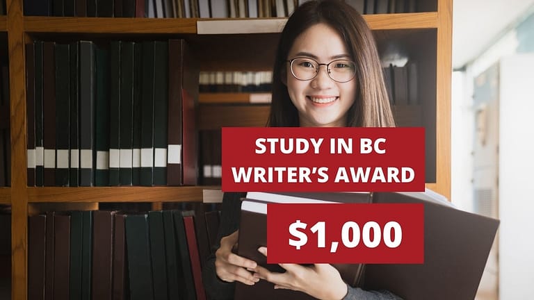 Share your experience and earn $1,000: Study in BC writer’s award